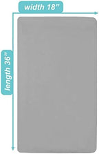 American Baby Company 100% Natural Cotton Fitted Cradle/Bassinet Sheet 36" x 18" - Image 2