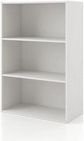 Homes: Inside + Out Apexa 3-Tier Cube Storage Organizer Shelves, Stackable Wood by HOMESInsideOut