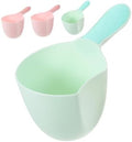 4pcs Plastic Water Scoop Cup for Bath and Shampoo by BIUDECO