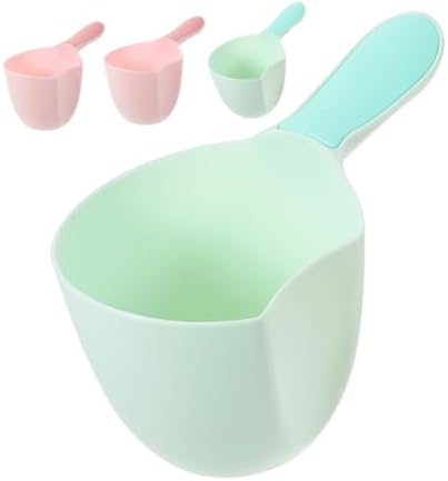 4pcs Plastic Water Scoop Cup for Bath and Shampoo by BIUDECO