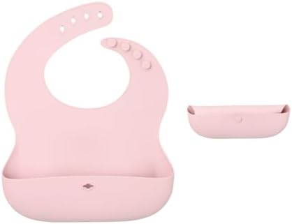 SmileyTot Silicone Baby Bib, Roll-Up Travel Feeding Bib by SmileyTot