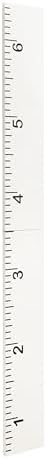 Kate and Laurel Modern 6.5-Foot Growth Chart Wooden Wall Ruler; 8 x 72; White; by KateandLaurel