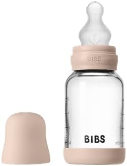 BIBS Glass Baby Bottle, 120 ml, Silicone Nipple - Image 4