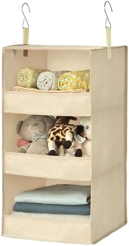 GRANNY SAYS 3-Shelf Hanging Closet Organizer, Foldable Storage by GRANNYSAYS