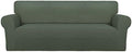 PureFit Stretch Oversized Couch Covers Sofa Slipcovers Grayish Green by PureFit