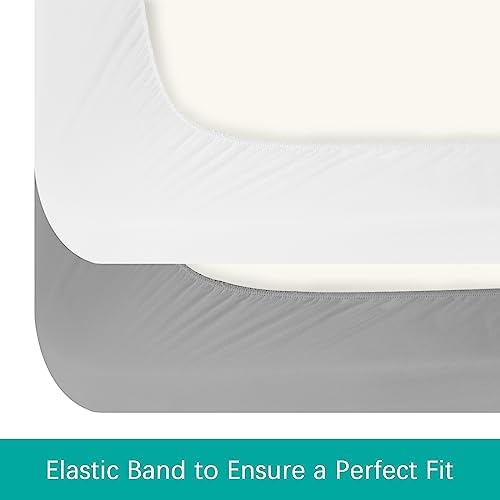 Crib Sheets Waterproof 2 Pack for Baby Boys Girls Fitted - Image 4