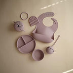 mushie Silicone Baby Bib | Adjustable Fit Waterproof Bibs - Image 3