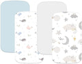 4 Pack Bassinet Sheets Compatible by Haleeone