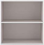 Homes: Inside + Out Apexa 2-Tier Cube Storage Organizer Shelves, Stackable Wood - Image 4