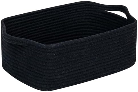 CubesLand Cute and Durable Small Cotton Rope Basket by CubesLand