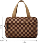 Large Makeup Bag for Women Corduroy Cosmetic bag Make up Bags Zipper Pouch - Image 4