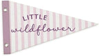 Wildflower Nursery Decor Pennant Felt Banners Flags, Pennant Girls Room Decor by Unknown