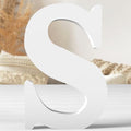 12 Inch White Wood Letters Unfinished Wood Letters by ZARUATU