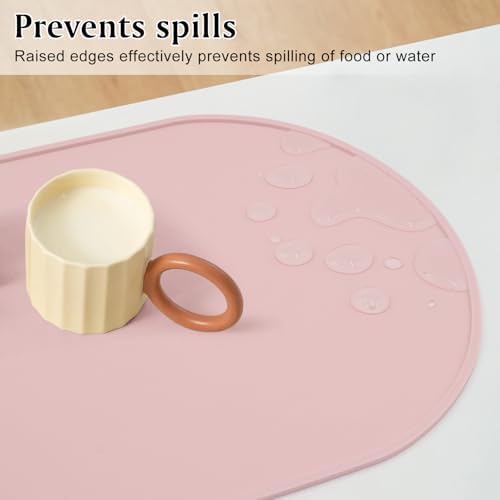 Silicone Placemat Set of 4, Heat Resistant Placemats - Image 4