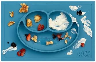 ezpz Happy Mat - 24 Months+ - 100% Silicone Suction Placemat + Divided Plate - - Image 4