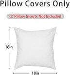 Throw Pillow Covers Alphabet Decorative Pillow Cases ABC Letter Flowers Cushion - Image 3