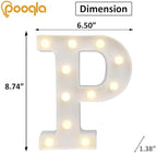 Pooqla LED Marquee Letter Lights Sign, Light Up Alphabet Letter - Image 4