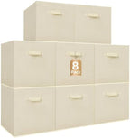 STORAGE MANIAC Storage Cubes, 13 Inch 8 Pack Collapsible Fabric Shelf Bins by STORAGEMANIAC