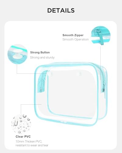 LETGO 4 PCS Clear Insert Bag for Bogg Bag, 4 Sizes Waterproof Beach Bag - Image 3