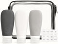 Travel Bottles for Toiletries, TSA Approved 3oz Leak Proof Silicone Refillable by Lyob