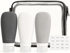 Travel Bottles for Toiletries, TSA Approved 3oz Leak Proof Silicone Refillable by Lyob