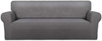 PureFit Stretch Couch Covers for Sofa Large Sofa Slipcovers Light Gray by PureFit