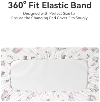 TILLYOU Changing Pad Cover Set in Soft Jersey Material - Image 6