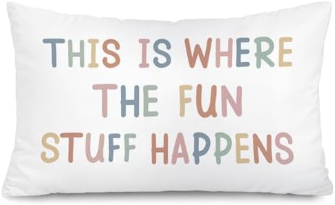 Boho This is Where All The Fun Stuff Happens 12x20 Pillow Cover by Unknown