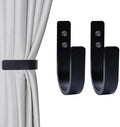 2 Pack Curtain Tiebacks Wood Curtain Holdbacks U Shaped Curtain Hooks Curtain by OCIOLI