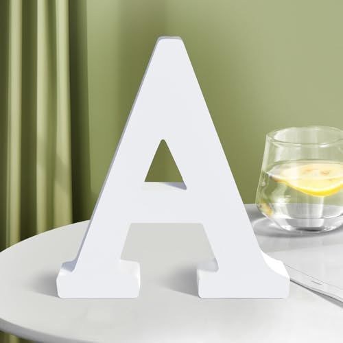 White Wooden Letters 8 Inch for Wall Decor, Large Unfinished Wood Letters for - Image 6
