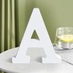 White Wooden Letters 8 Inch for Wall Decor, Large Unfinished Wood Letters for - Image 7