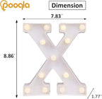 Pooqla LED Marquee Letter Lights, Warm White and Cool White Decorative Lighted - Image 5