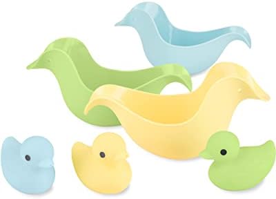 Simple Joys by Carter's Duck Rinse Cups and Squirties Bath Toy Bundle - Image 2