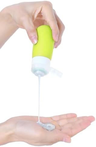 Mziart Travel Bottles for Toiletries, 2.7oz Silicone Travel Size Containers - Image 5