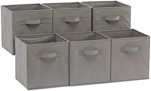 Amazon Basics Collapsible Fabric Storage Cubes Organizer by AmazonBasics