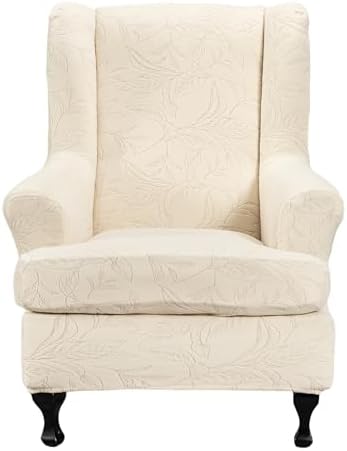 CRFATOP Wingback Chair Covers Wing Armchair Slipcovers by CRFATOP