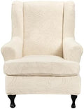 CRFATOP Wingback Chair Covers Wing Armchair Slipcovers by CRFATOP