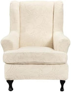 CRFATOP Wingback Chair Covers Wing Armchair Slipcovers by CRFATOP