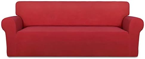 PureFit Stretch Couch Covers for Sofa Large Sofa Slipcovers Red by PureFit
