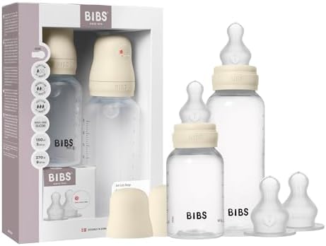 BIBS Grow & Flow Plastic Baby Bottle Set, 150 ml + 270 ml by BIBS