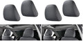 2 PCS Car Seat Headrest Cover, Reusable Flexible Headrest Protector, Universal by Crynod