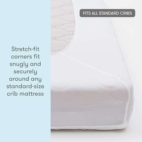 Newton Baby Waterproof Crib Mattress Pad, Breathable - Image 5