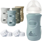 4Pack Silicone Sleeves for Philips Avent Natural Glass Baby Bottles by Joxodak