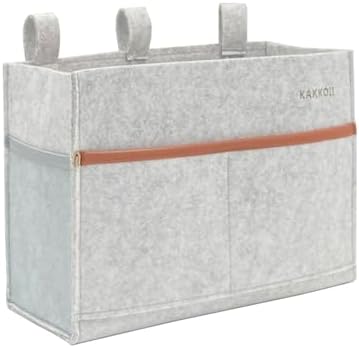 Bedside Caddy, Felt Bedside Storage Organizer, Hanging Storage Bag, Chair by KAKKOII