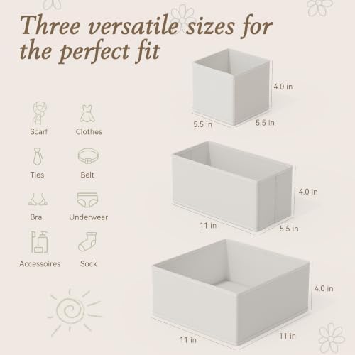 Criusia Drawer Organizer 18-Piece Set, Dresser Organizer - Image 2
