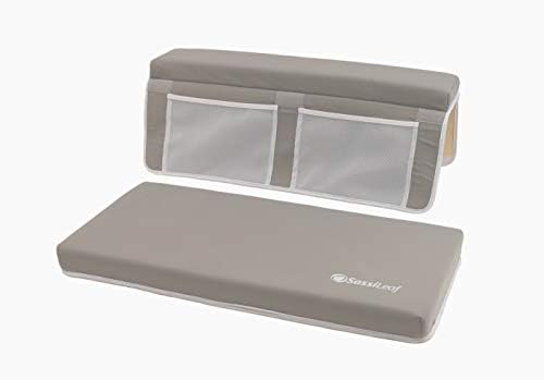 Bath Kneeler & Elbow Rest–Thick, Non-Slip 1-Piece Pads Protect Elbows and Knees by SassiLeaf