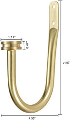 Curtain Holders, 2 Pack Brass Decorative Curtain Holdbacks - Image 4