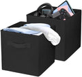 2 Pcs Storage Cubes, 10.5 Inch Collapsible Storage Bins, Fabric Foldable Bins by Zuihug