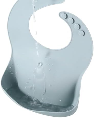 PandaEar Set of 3 Silicone Baby Bibs, Waterproof Soft Adjustable Bibs - Image 6
