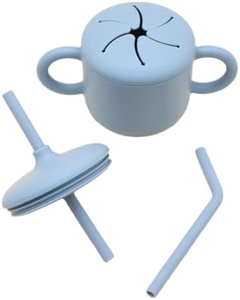 Silicone Baby Feeding Set Whimsy Blue Infant Tableware Collection - Image 3